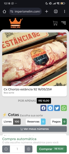 Chorizo estância 92 21/05/25